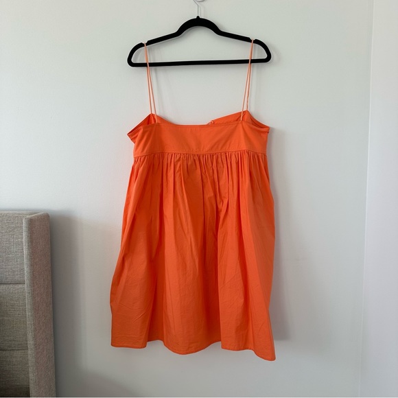 SERINA MINI DRESS - Orange Spaghetti Strap Dress - Picture 8 of 15